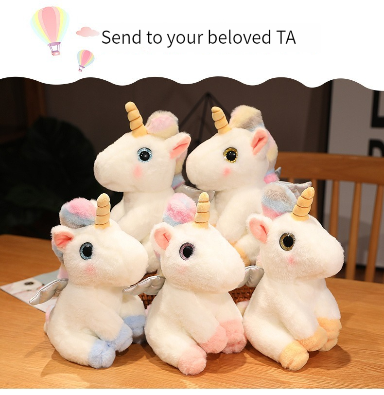 Migeet Unicorn doll plush toys cute rainbow pony doll. 