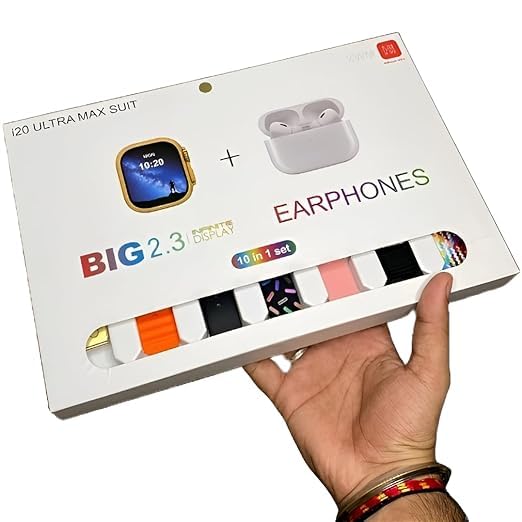 I20 Ultra Max Suit Smart Watch Gift Box Ultra 10+1 Smartwatch with 7 Straps Case 2.3 Inch HD Large Screen I20 Ultra Max
