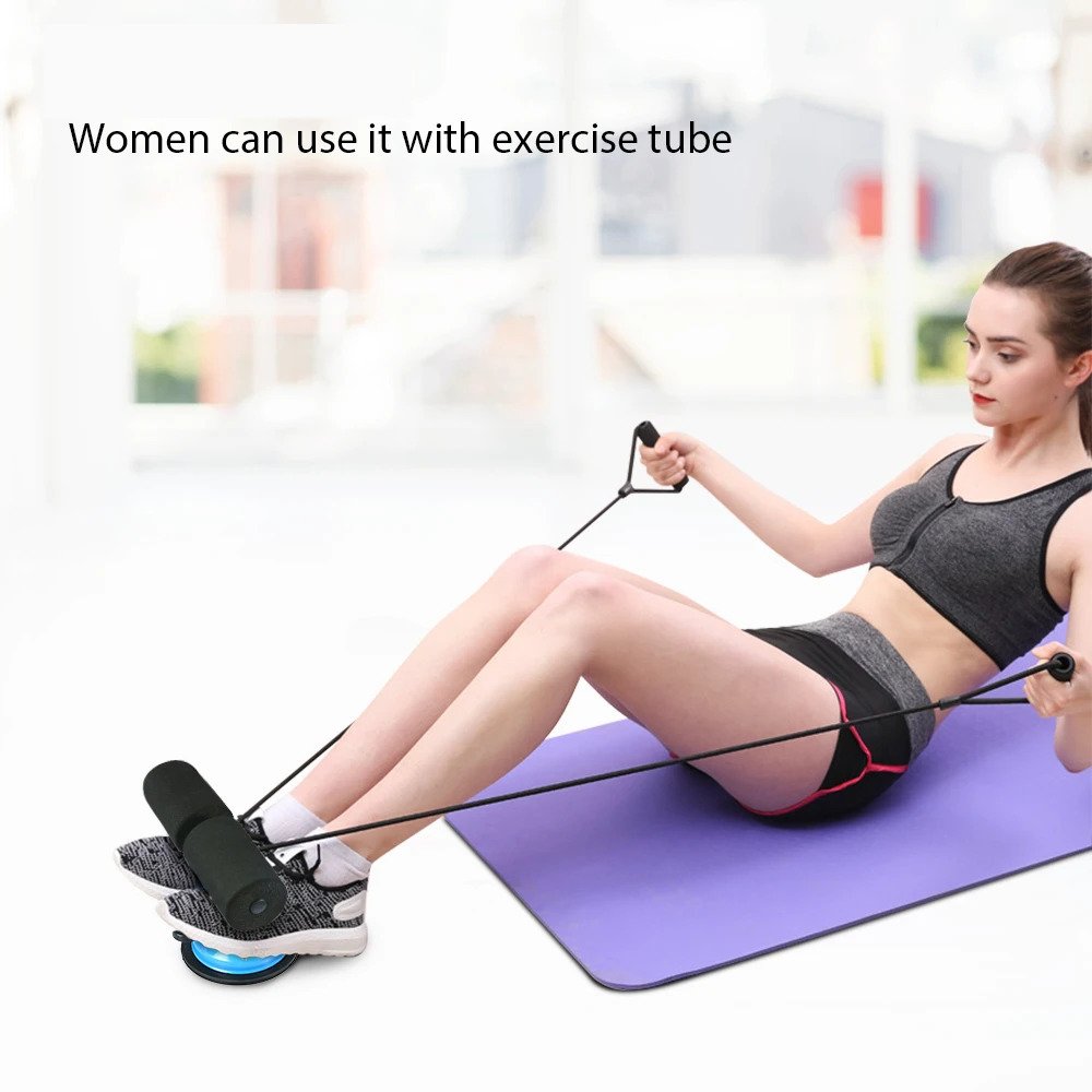 Portable Self-Suction Sit-up Bar Abdominal Body Stretching Equipment with Comfortable Padded. 