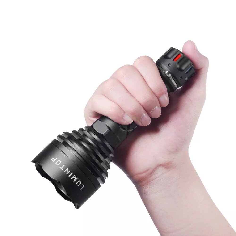 Lumintop Thor3 2500m Long Shoot LEP Flashlight Long Range Strong Spotlight Flashlight Super Bright Waterproof Portable LED Searchlight By 18650 21700 Battery. 