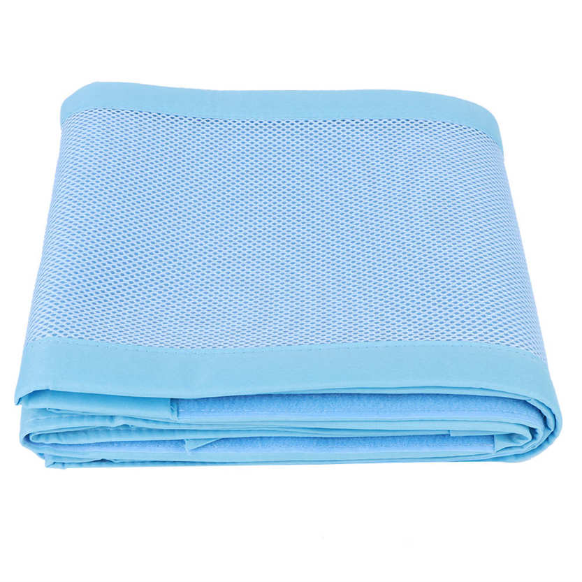 mesh crib bumper for solid back crib