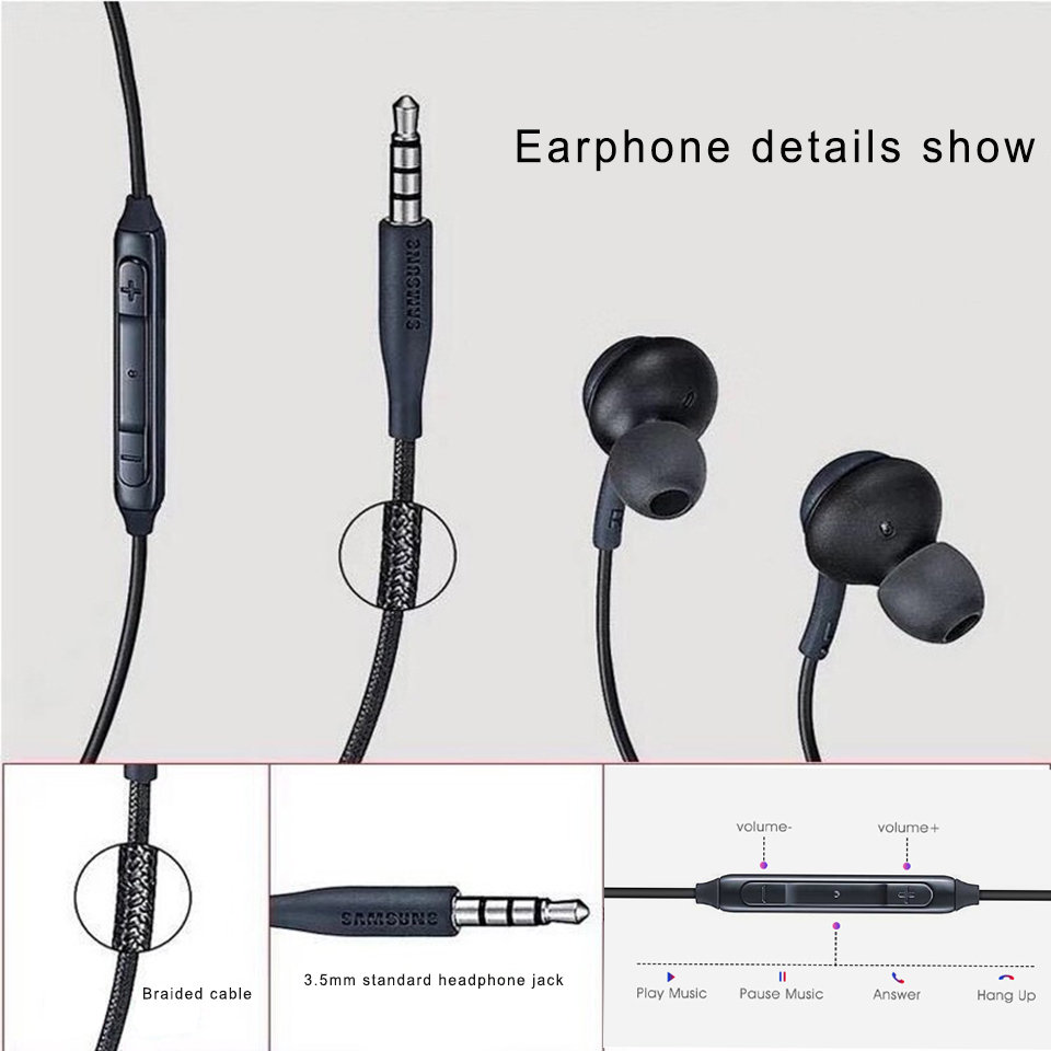 Samsung AKG Earphones 3.5mmHandfree With microphone Volume Control Headset. 