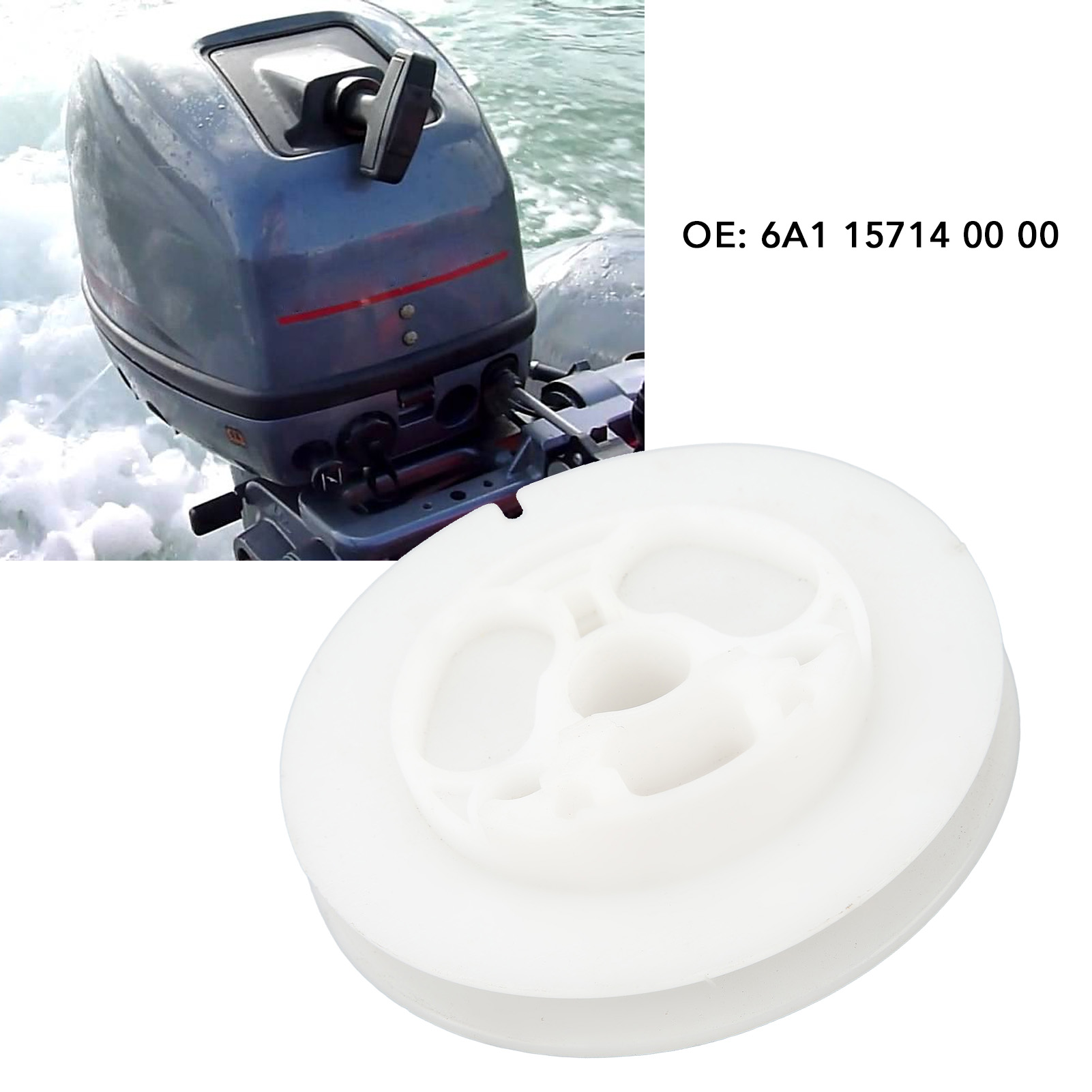 Boat Motor Part Perfect Match ABS Plastic Impact Proof 6A1 15714 00 00 Outboard Engine Drum Sheave Easy To Install for Marine. 