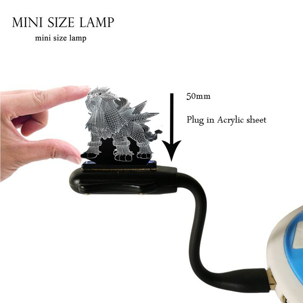 【World Supermarket 2021】Cute LED NIGHT LIGHT Pokemon Series Kawaii Entei 3D Illusion USB Switch RGB 7Color Desk Light Kids Gift