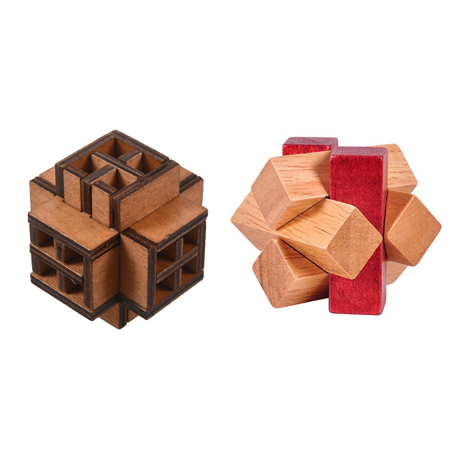 wooden toy burr puzzle