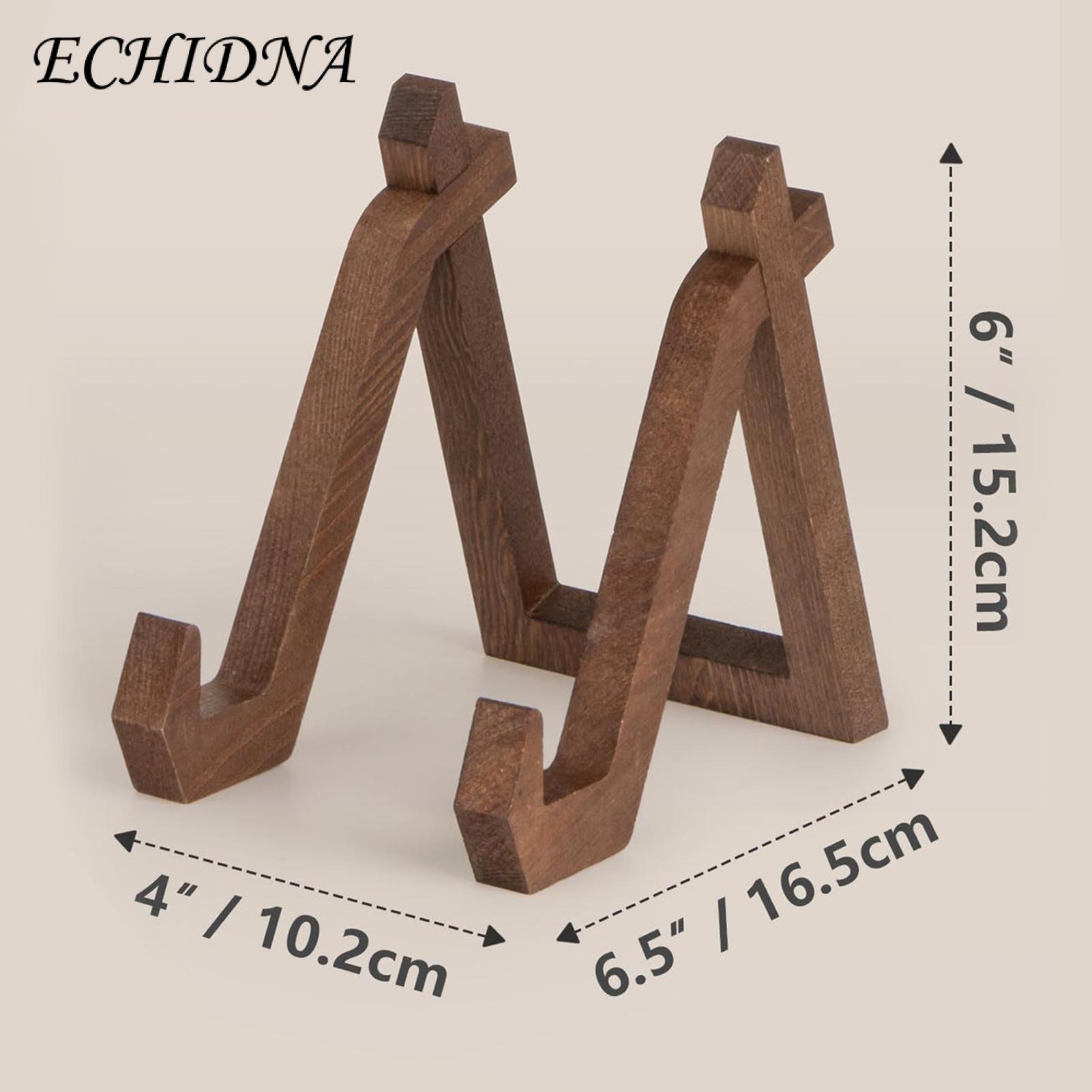 Vintage Wooden Display Rack Wooden Plate Holder Display Stand for Home Office Decor Anti-skid Tea Cake Dish Rack Vintage Style Plate Holder. 