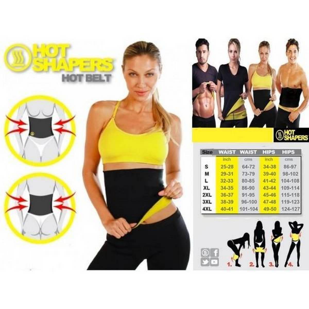 Hot Shapers Slimming Belt - Black