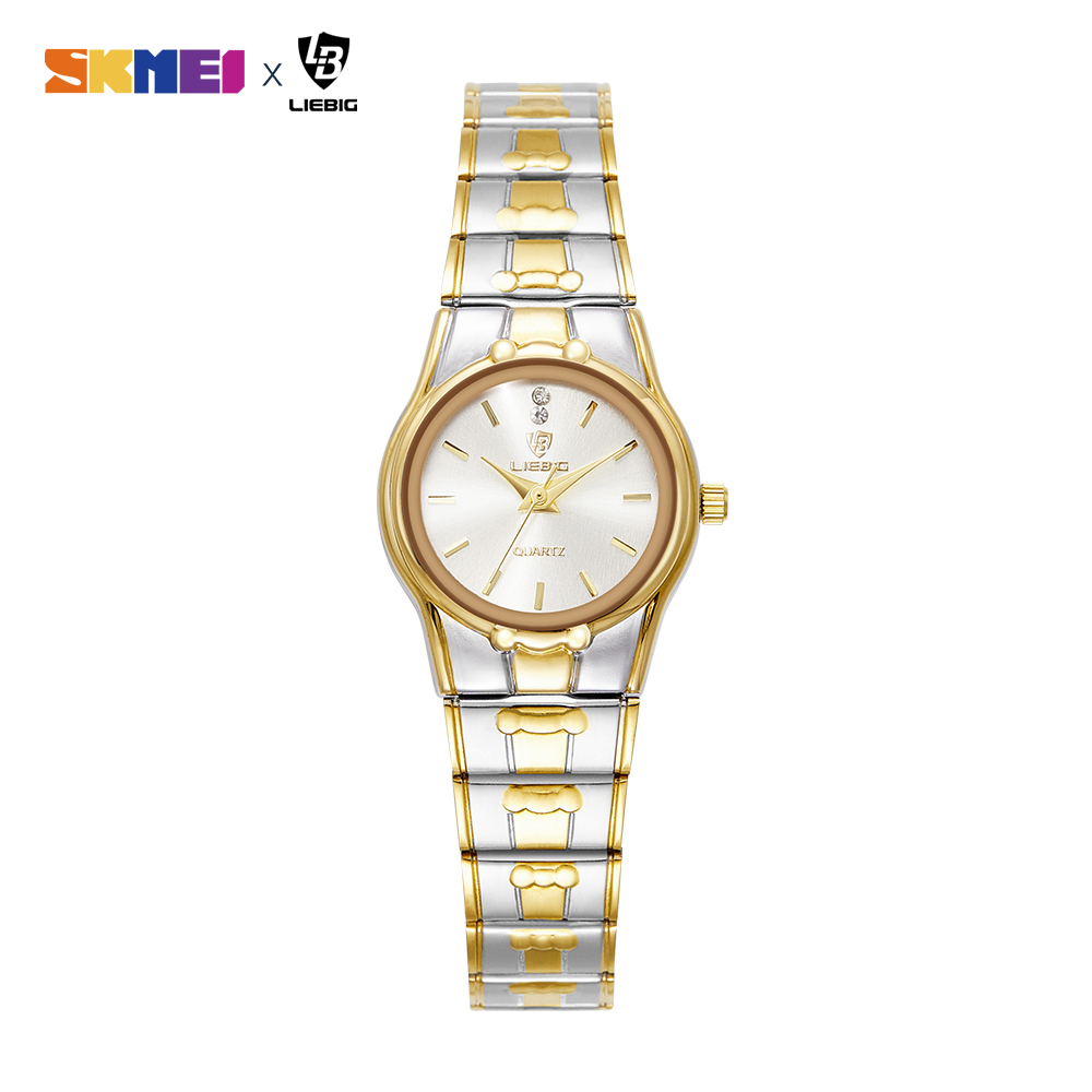 SKMEI x LIEBIG Fashion Watch Imported Movement Waterproof Stainless Steel Quartz Elegant Watch For Men and Women L1023