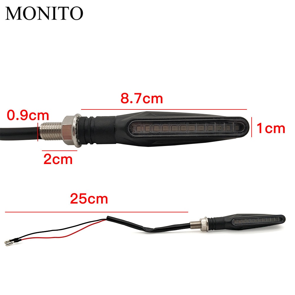 【1 Pair Purple】 Motorcycle Signals LED Lights Flowing Flashers For YAMAHA YZF R1 2005 2006 2007 2008 2009 2010 2011 2012. 