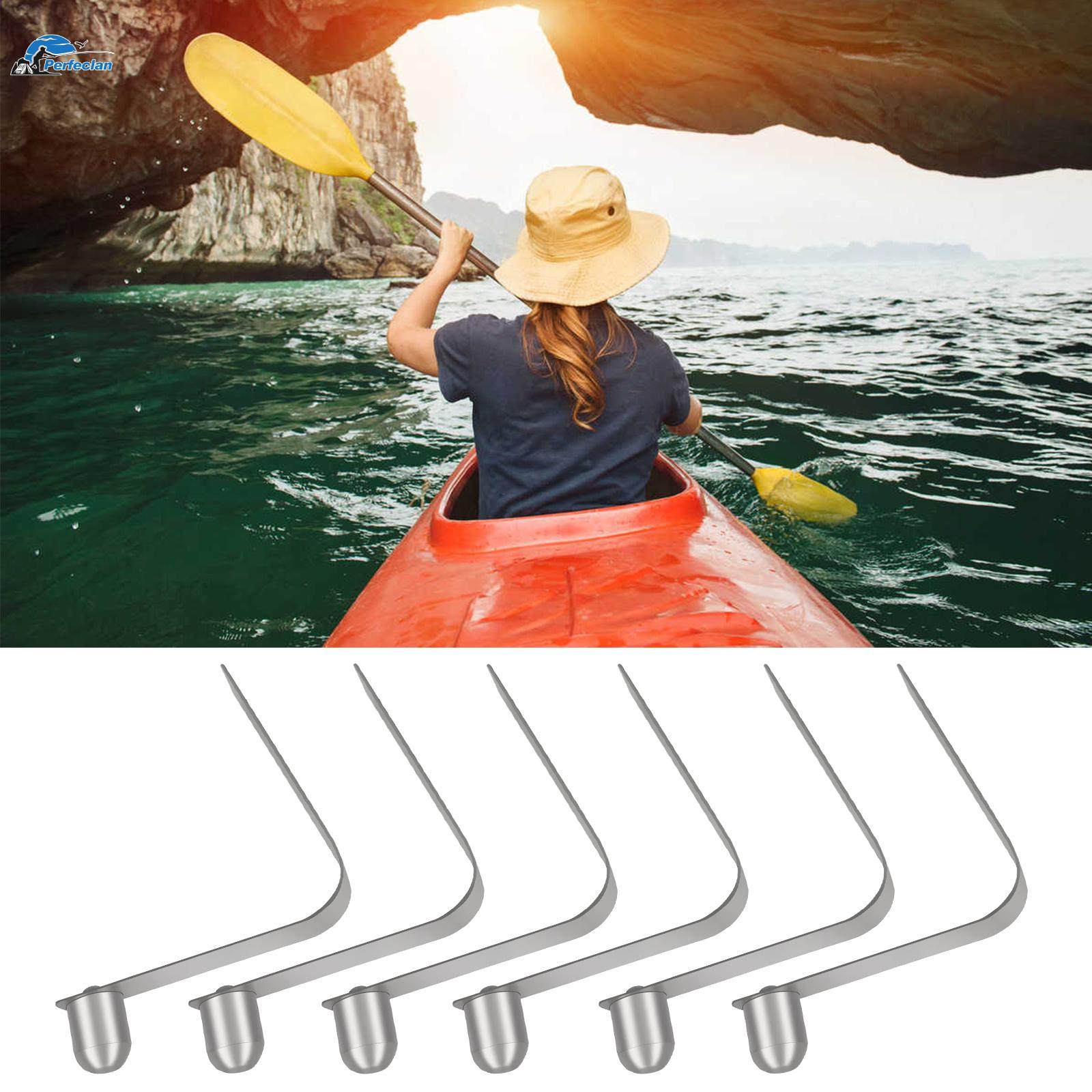6 lot 8mm Spring Snap Clips Tent Pole Clips Button Awning. 