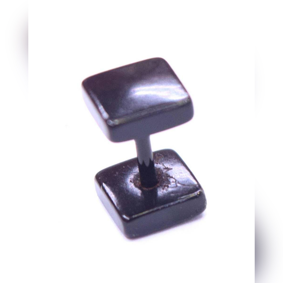 Men's Black Earring Pack Stainless Steel - Black