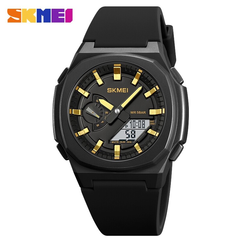SKMEI Men Electronic Watch Duplex Watch 50 meter Waterproof Multifunctional Wristwatch Fashion Business Style For Men 2091. 