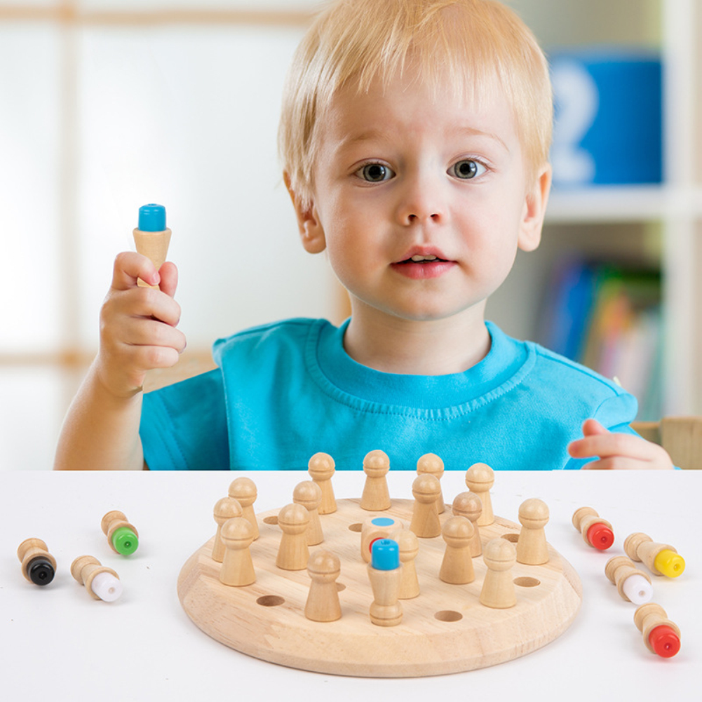 Wooden Memory Match Stick Chess Game, Hirger Color Memory Chess, Funny  Block Board Game,Memory Match Stick Chess Game,Parent-Child Interaction:  Buy Online at Best Prices in SriLanka | Daraz.lk