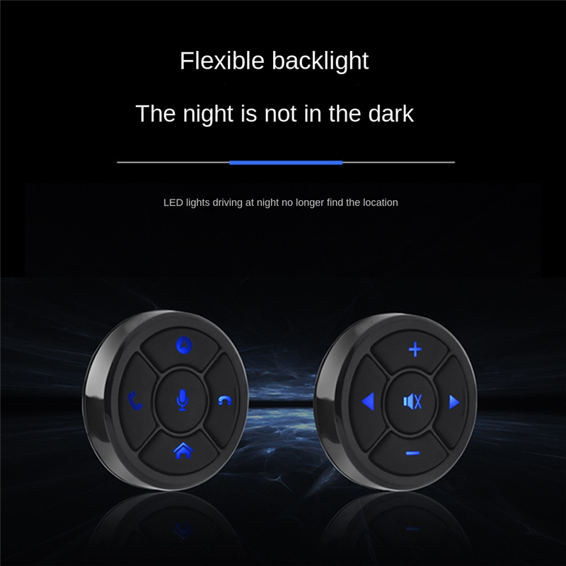 2PCS Car Steering Wheel Control Key Smart Wireless Remote Control Button Accessory Part Kit for Car Navigation DVD Steering Control. 