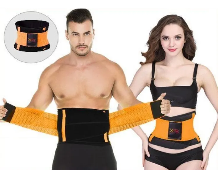 2 in one Unit Slim fit Unisex Hot Shaper Adjustable Waist Power Belt for  men and Women