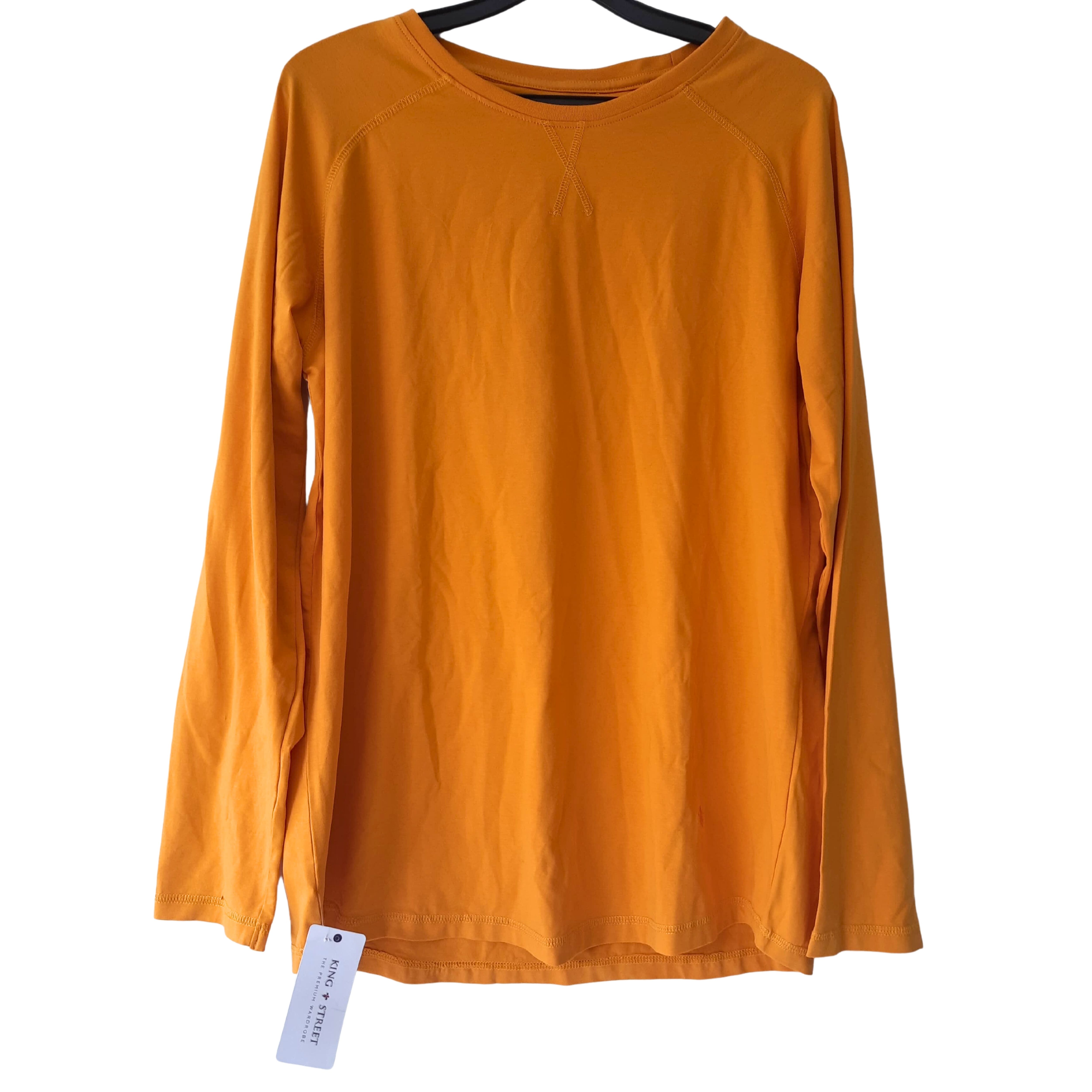 Long Sleeve T-shirt For Men King Street Green Yellow. 