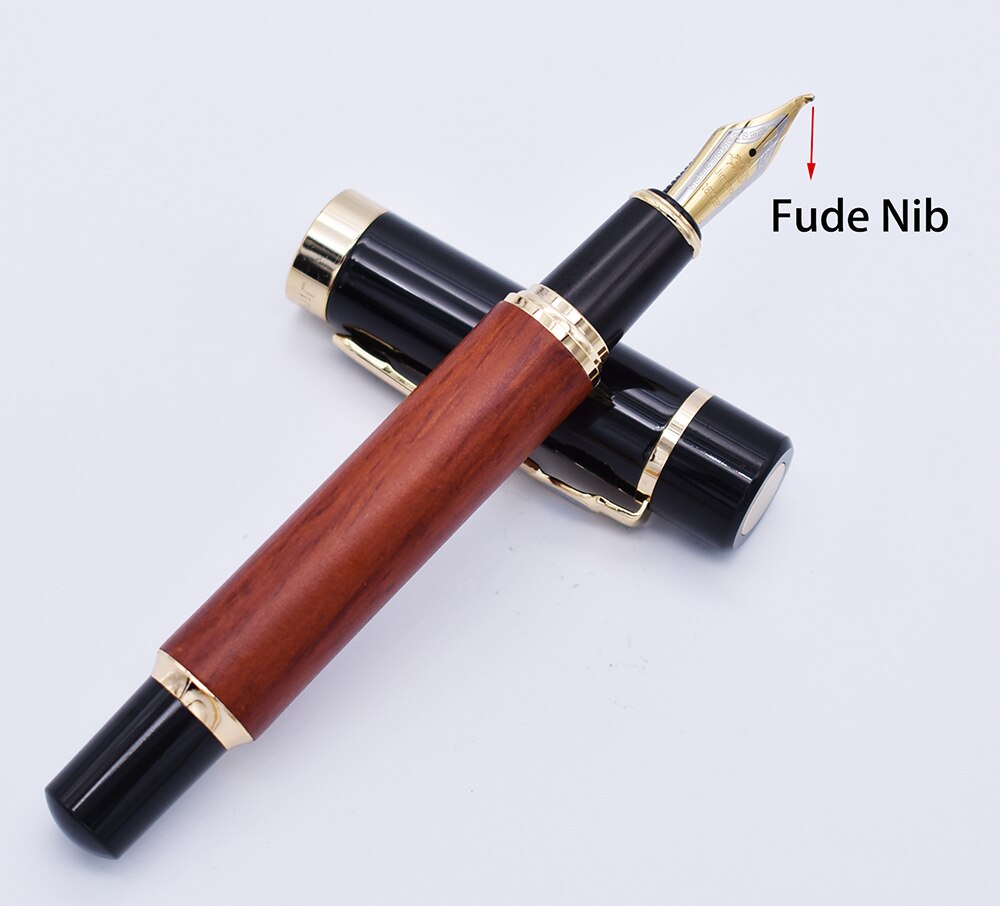 【Alizeker Mall】Calligraphy Fountain Pen Nib Natural Barrel, Fude Big Size Writing Pen Office School