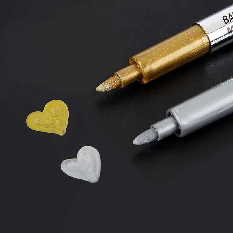 Metallic Paint Permanent Gold Marker Pen | Resin art | Craft work | Gold Marker | 1.5mm. 