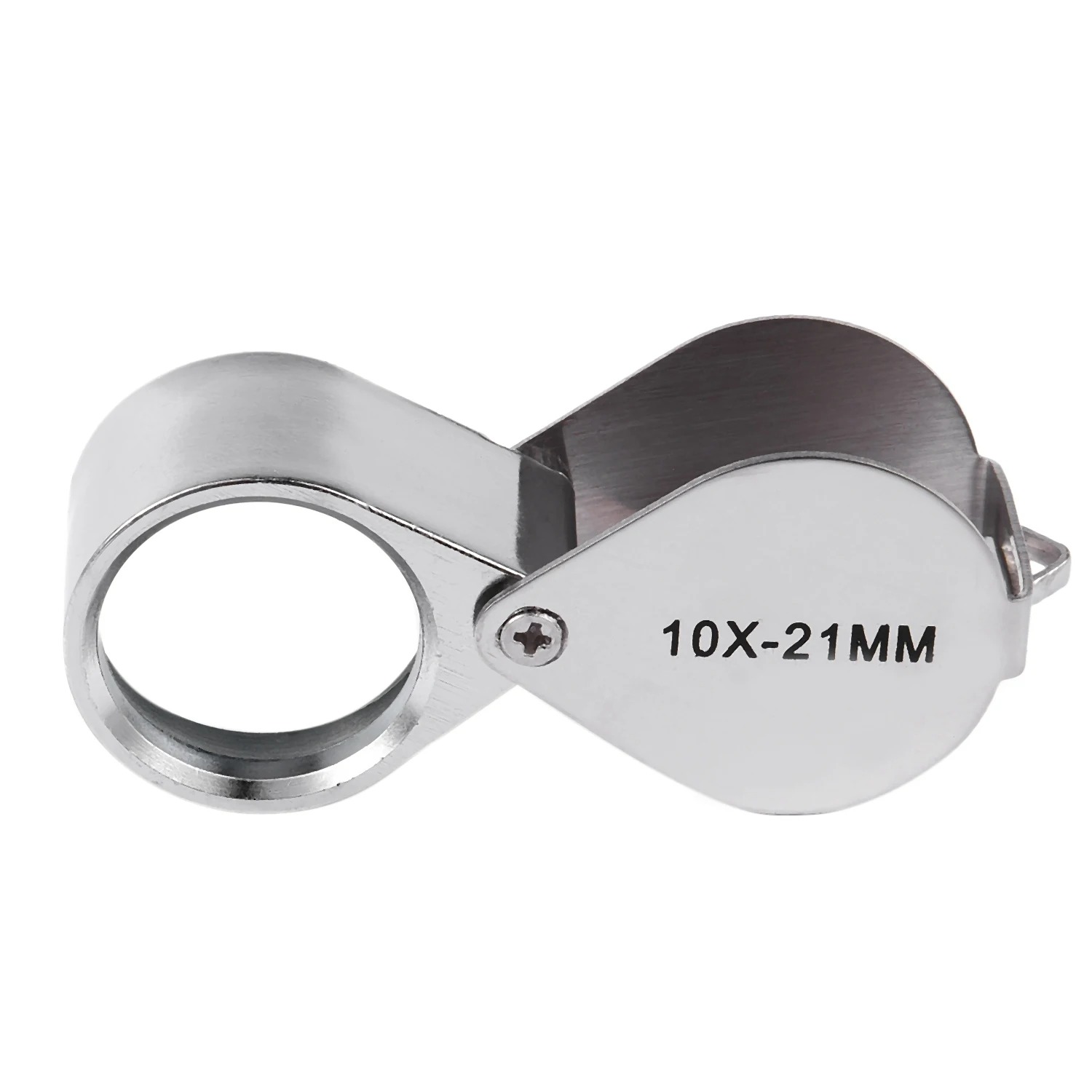 Magifier Lens 10x Triplet Loop With Velvet Storing Box - 12 Months Warranty. ( Gem and Jewelery Loupe Eye / Hand Magnifier Magnifying / Zooming Glass With Carry Case ). 
