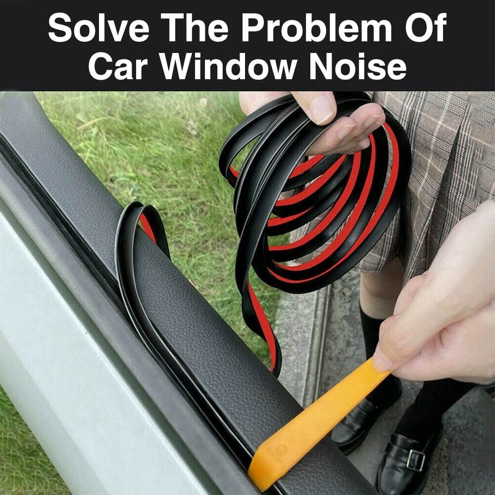 Car Side Window Seal Strip Trim Tool Noise Insulation Auto Door Glass Lift Sealing Strips Edge Rubber Filler V Type Weatherstrip. 