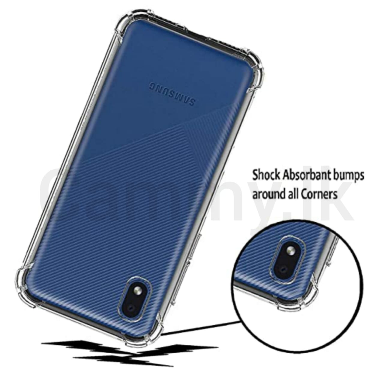Luxury Shockproof Clear Case For Samsung Galaxy A3 Core Back Cover Transparent Silicone Case Soft Airbag Bumper Lens Protection Cute Design For Girls Boys New. 