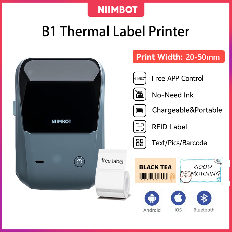 Ink Free Label Printer, Barcode, Food Label, Clothing Tag, Thermal Sensitive Adhesive, Small Label Machine, Commercial Portable Small Printer In Supermarkets