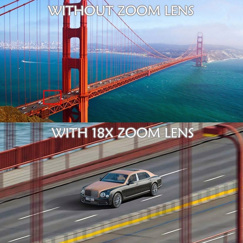 APEXEL Universal 18x25 Monocular Zoom HD Optical Cell Phone Lens Observing Survey 18X telephoto lens with tripod for Smartphone-lens with tripod. 