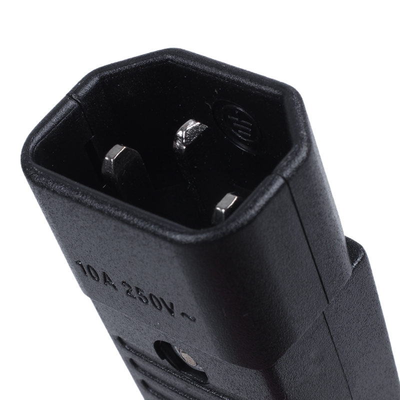 Black IEC-320 C14 Male Plug AC Inlet Socket Connector 250V 10A. 