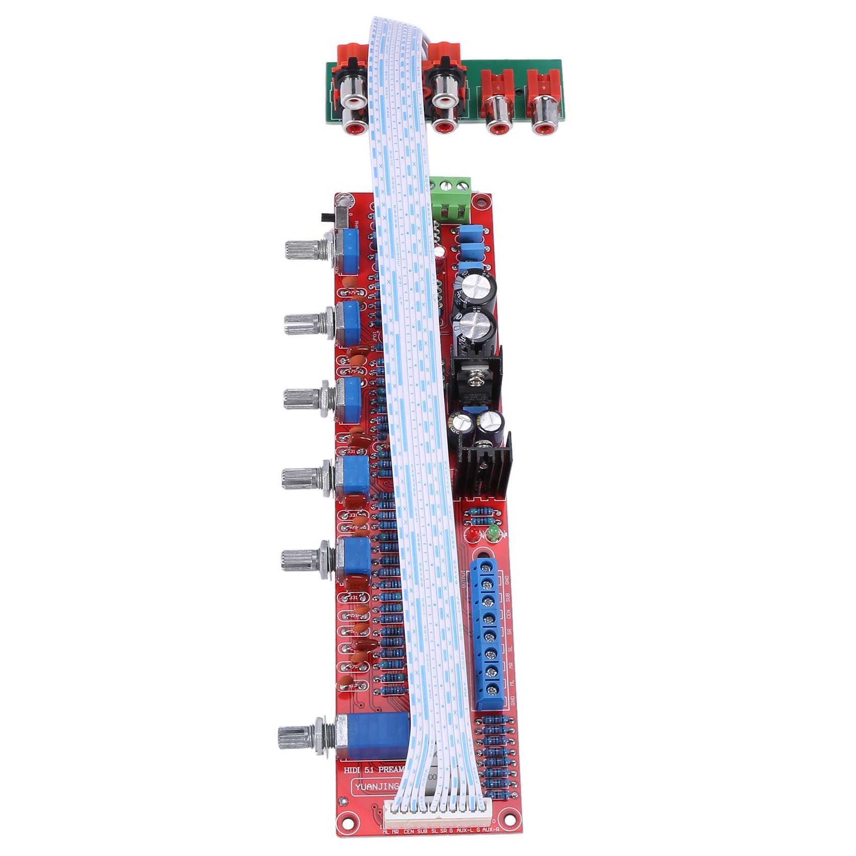 NE5532 Preamplifier Bord HIFI 5.1 Tone Plate Volume Control Panel Preamp Mixer Board Pre-Amplifier Board. 