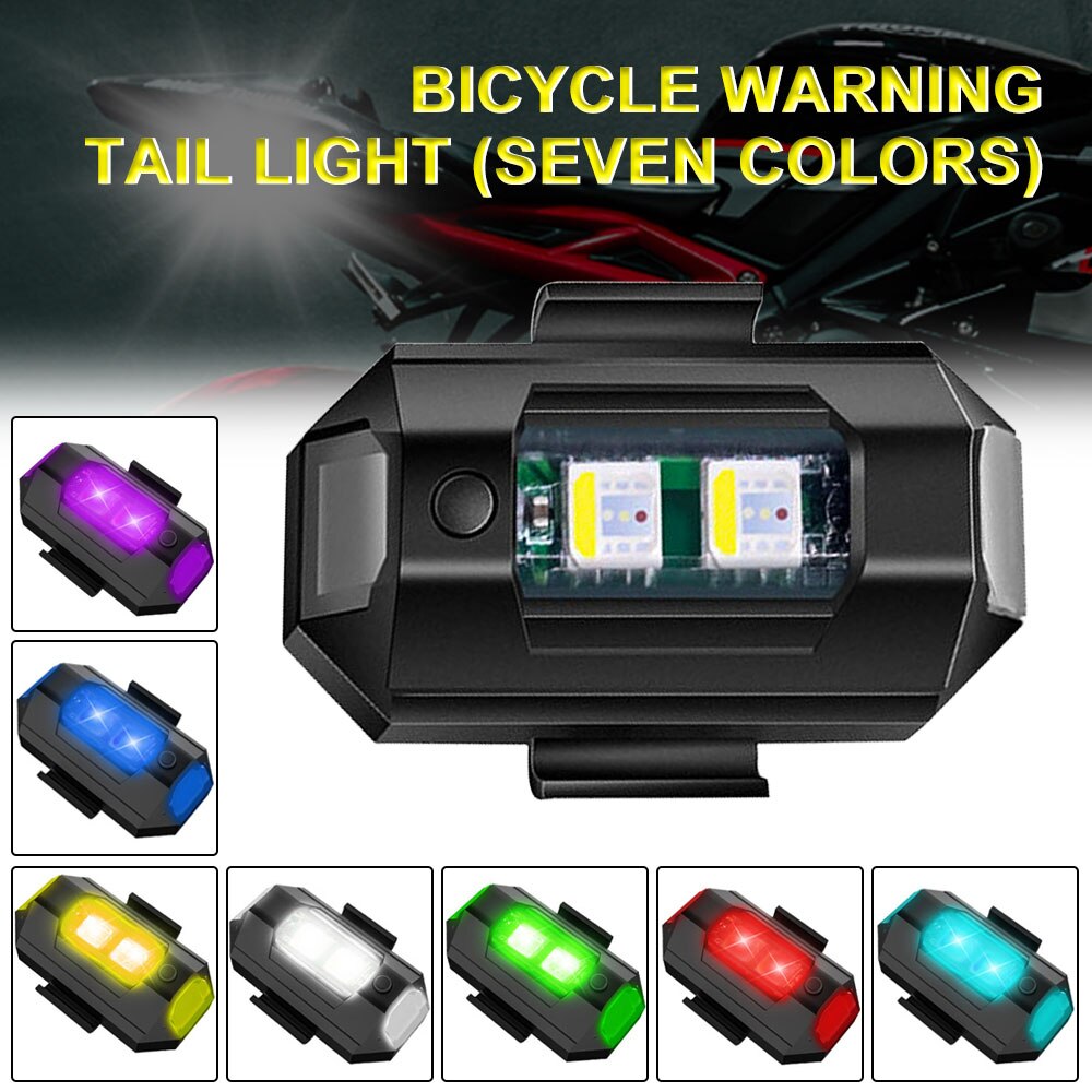 LED flash drone aircraft light usb rechargeable model airplane fixed wing / Motorcycle Light. 