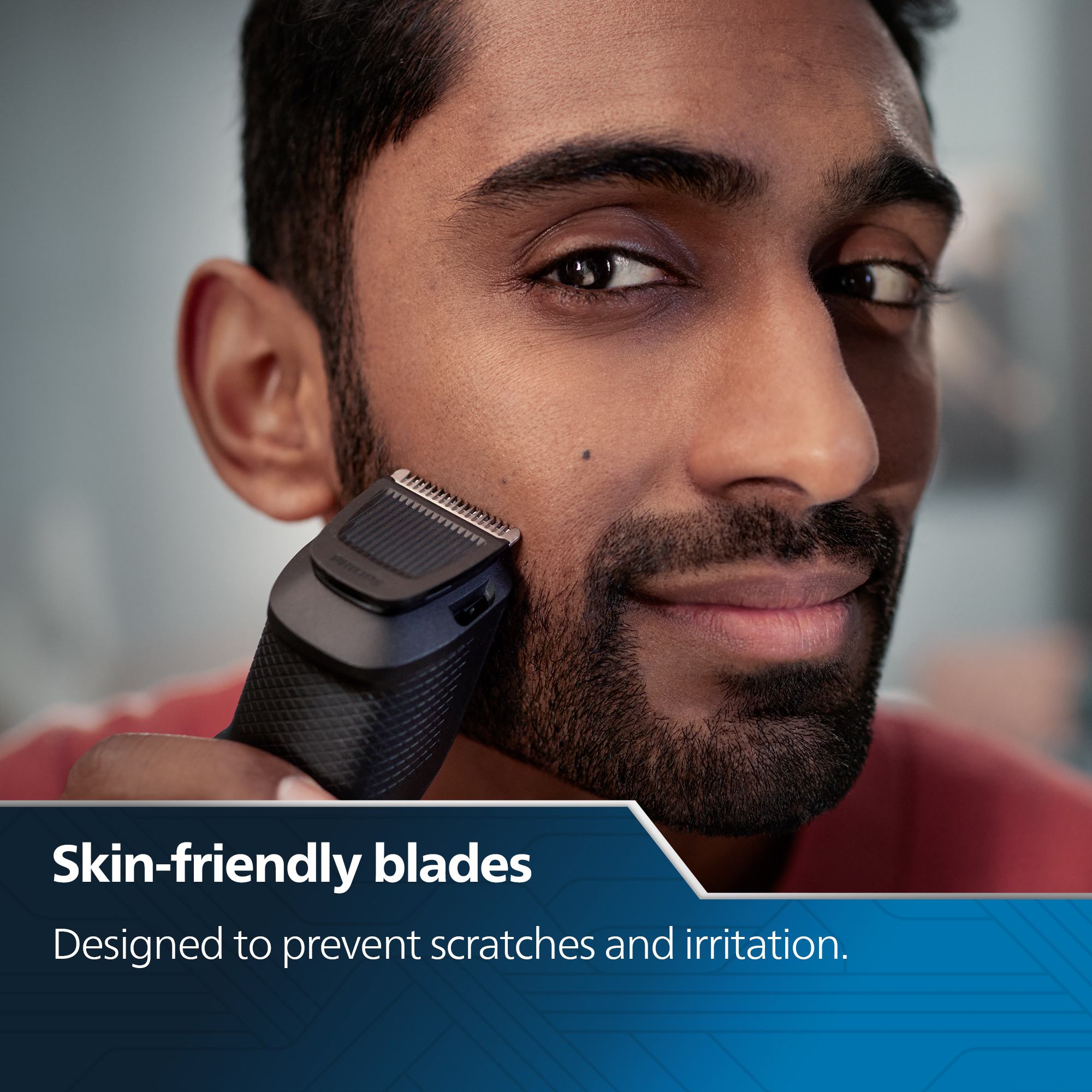 Philips Rechargeable Cordless Wet & Dry Trimmer for Beard & Moustache with 10 Length Settings for Men | 60min Runtime | 2 Year Warranty | BT3415/15. 