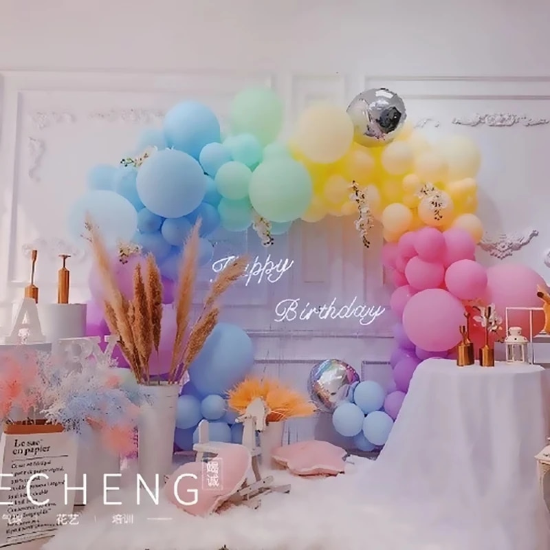 5-36inch Big Macarons Pastel Candy White Balloons Latex Round Helium Baloons For Birthday Party Baby Shower Globos Kids Toys. 