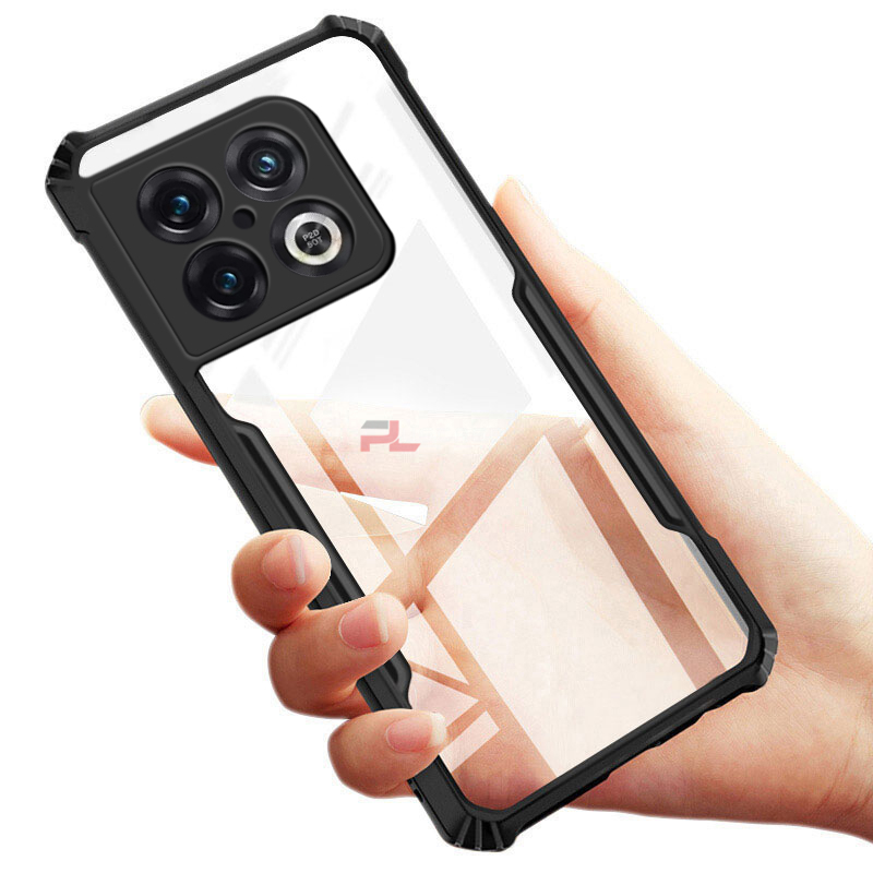 PlusCase for OnePlus 10 Pro 5G Case Air Cushion Hard Clear Shockproof Back Cover. 