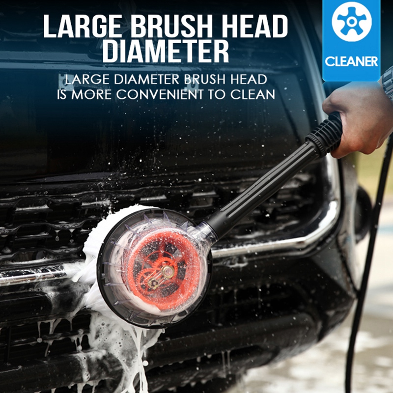 Rotating Round High Pressure Water- Car Wash Brush for. 
