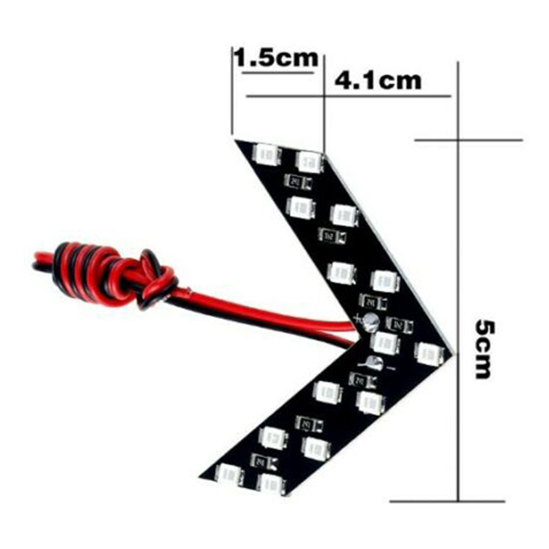 2PCS Universal 14-SMD Car Side Rearview Mirror Turn Signal LED Lights. 