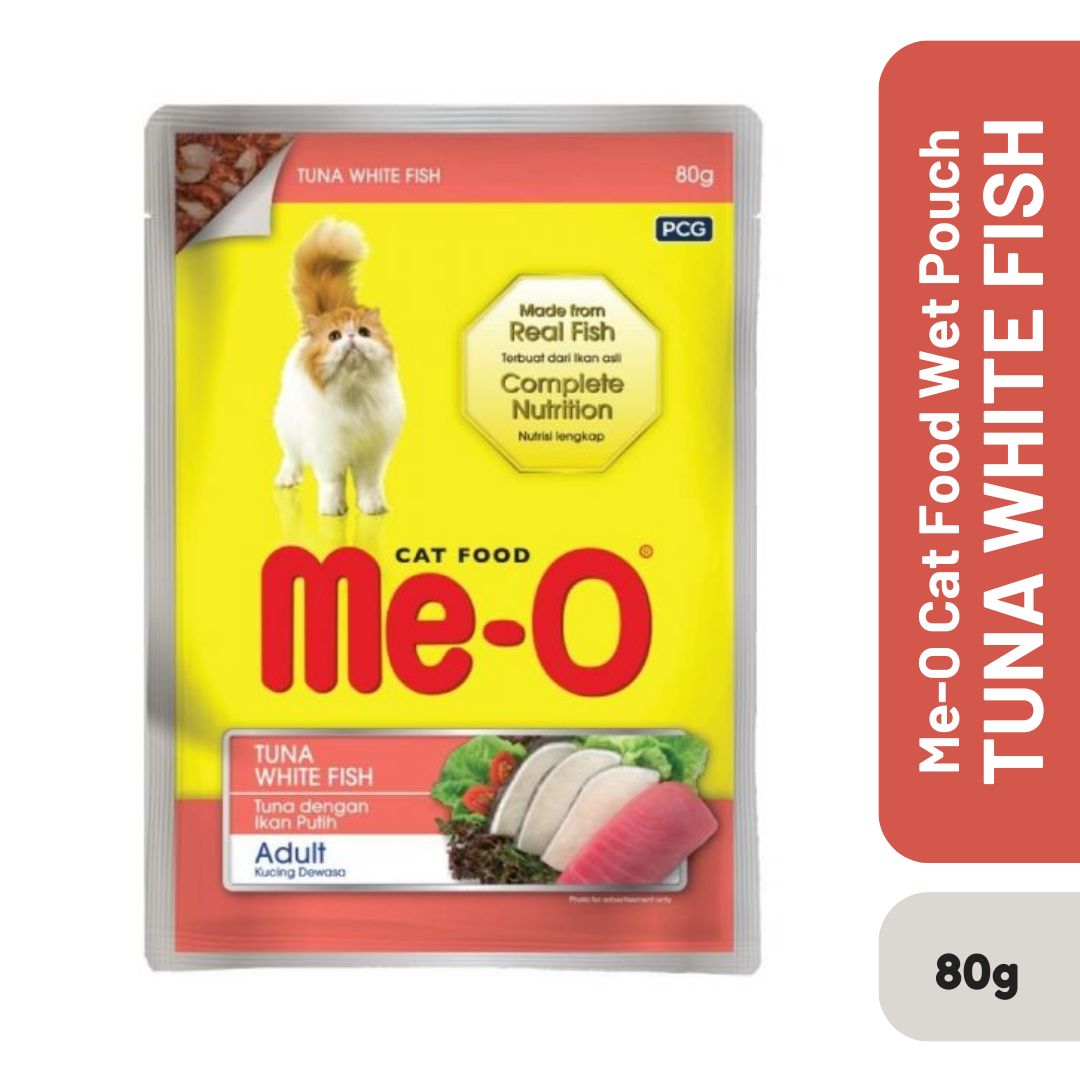 Me-O Tuna With White Fish Adult 80g. 