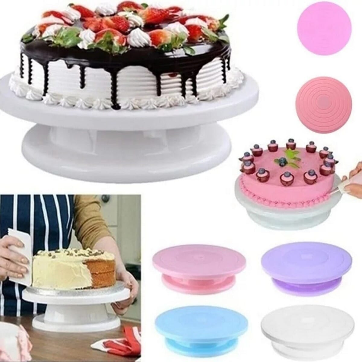 Loyalheartdy Set of 3 Cake Stands, 3-Tier Bamboo Cupcake Holder Kit Dessert Display  Stand for Wedding, Party - Walmart.com