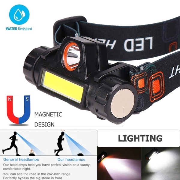 waterproof head torch light