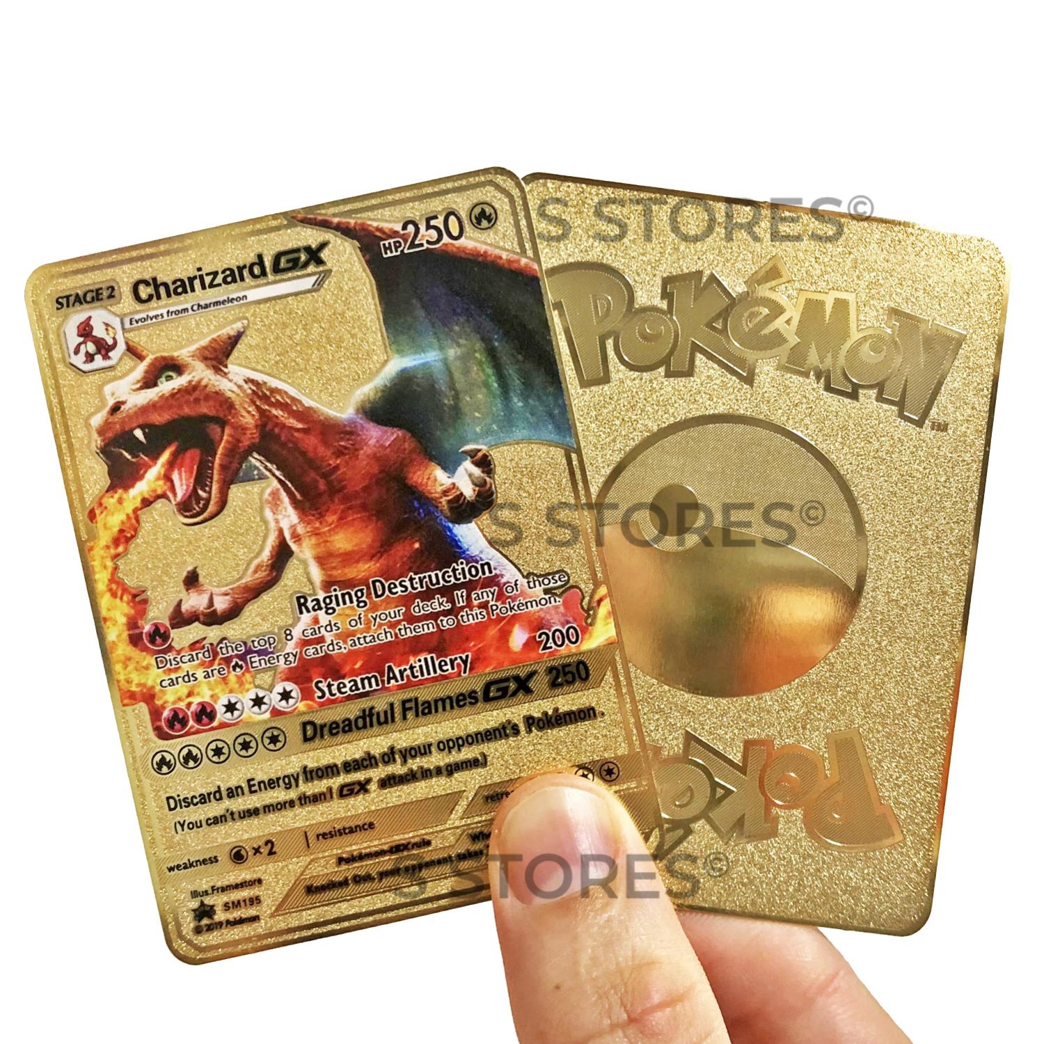 55 Pcs Pokemon Golden Trading Cards Gold Foil Set | Daraz.lk