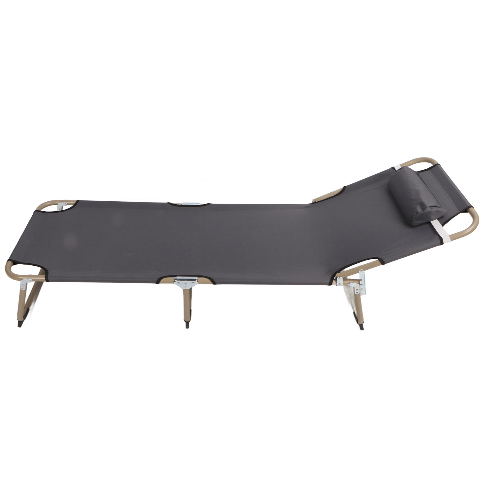 Adjustable 4 Position Portable Folding Camping Cot Quick Fold Portable Folding Camping Cot for Camping for Beach. 
