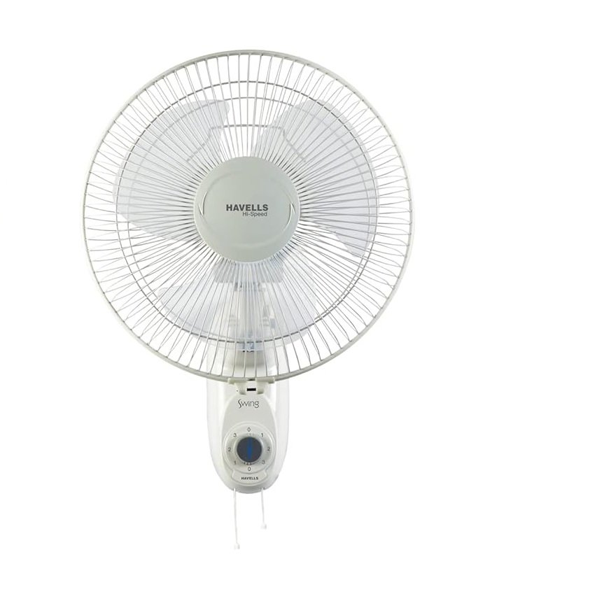 Havells Platina High Speed 400mm Wall Fan (Without Remote -White)