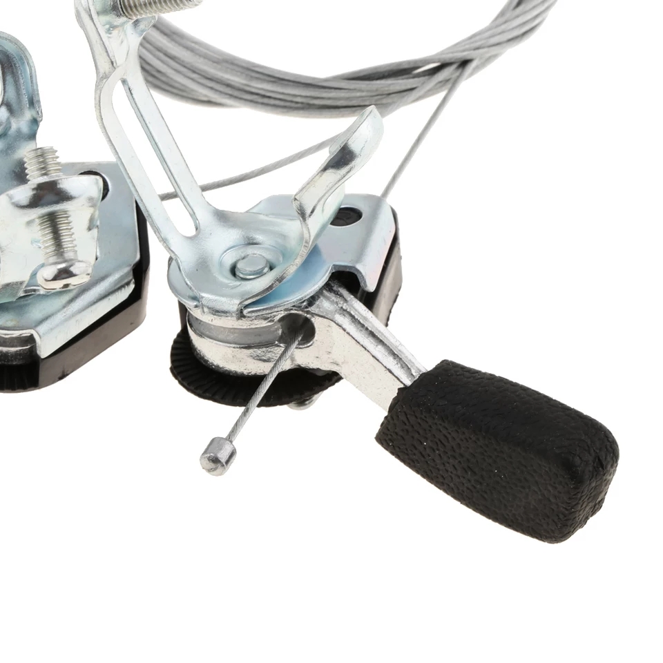 1 Pair 3x6/7 Speed MTB Bike Thumb Gear Shifter Top Mount Shifters with Inner Cable for 22.2mm diameter handlebar. 