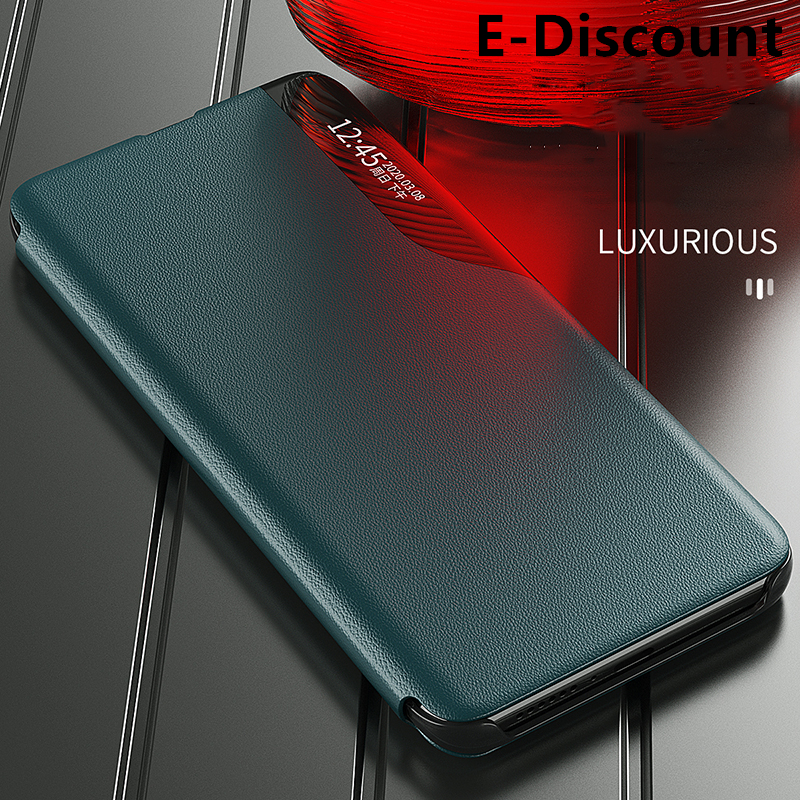 For Samsung Galaxy Note 9 Clear Window View Smart Transparent PU Leather Stand Holder Phone case for Galaxy Note9 Flip Cases. 
