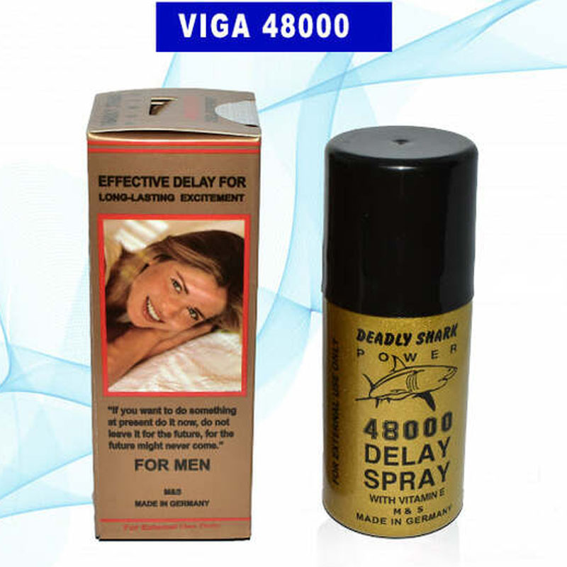 18+ Delay Spray Long Time Delayed Spray Deadly Shark 48000 Strong Men's Delay, Long Time Spray with Extra Vitamin E Advance Formula Made In Germany Viga Deadly Shark Power. 