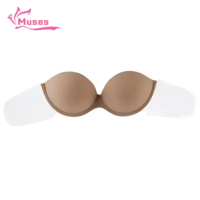 Muses Mall Cleavage Enhancing Bra Invisible Bra Strong Adhesive Anti-slip  Push Up Backless Breathable Washable Reusable Safe Padded Wired Strapless  Seamless Brassiere Invisible Bra