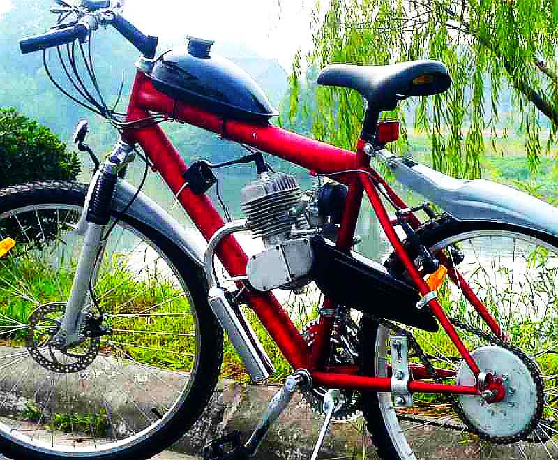 80cc Bicycle Engine Kit, Bike Motor Kit ,2-Stroke Motorized Bicycle Fit for 26-28" Bikes. 