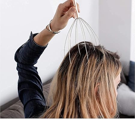 FORIOX Scalp Massage Machine Head Massager Scalp Scratcher 12 Fingers Head Scratcher For Body Relaxing Hair, Head Massage. 