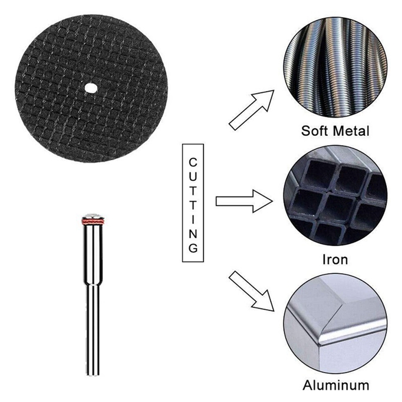 61Pcs Mini Circular Saw Blade Set Resin Cut-Off Wheels Disc Diamond Cutting Blade Metal Cutter Power Tool. 