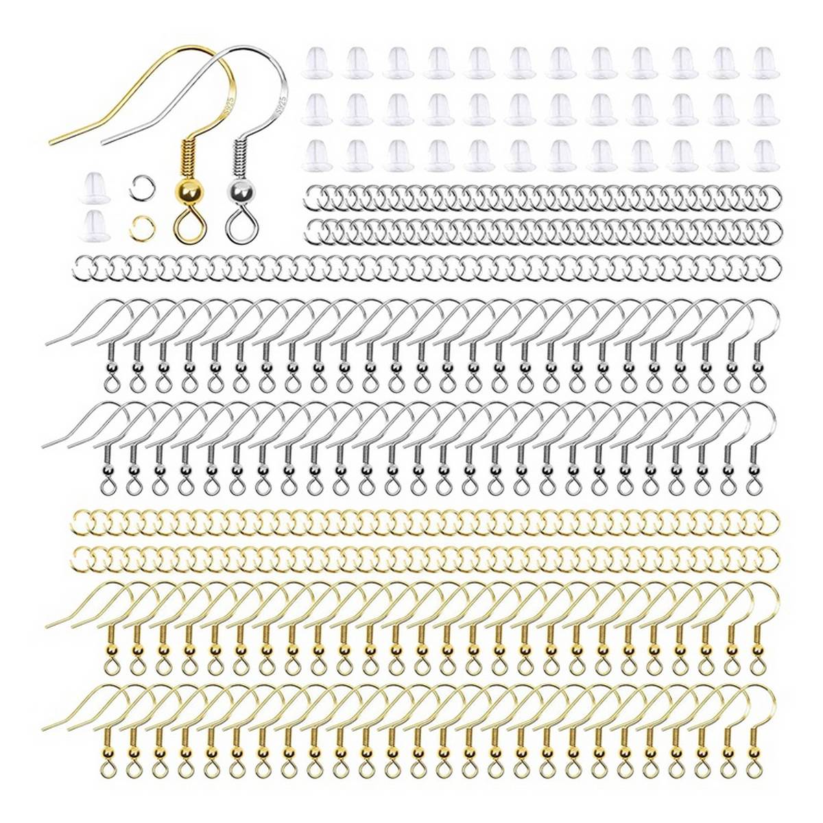 600pcs Ear Hook Opening Jump Ring Silicone Earplugs 925 Steel Printing Diy Handmade Ear Acupuncture Earring Material Buy Sell Online Best Prices In Srilanka Daraz Lk