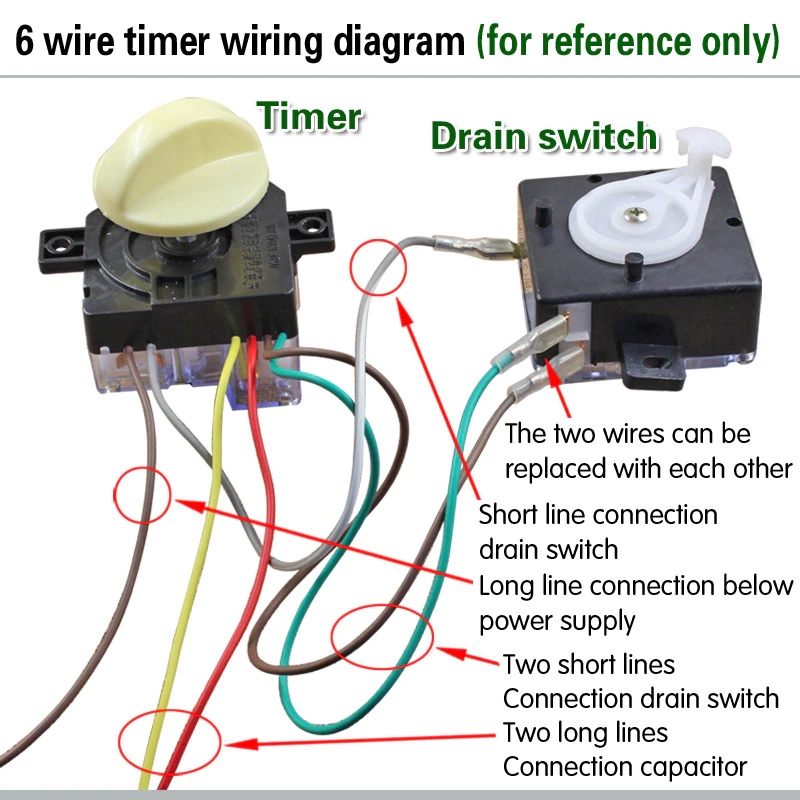 LG Washing Machine 6 Wire Timer. 